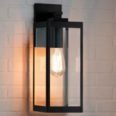 هنر و صنایع دستی چراغ دیواری در فضای باز صنعتی Black Westover توسط Quoizel Lighting at Destination Lighting