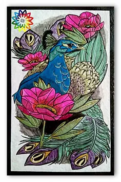 تابلو نقش برجسته طاووس
هنر پاپیه ماشه