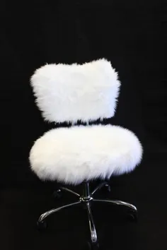 روکش های کشویی Faux Fur برای صندلی های دفتر کمتر از صندلی (صندلی موجود نیست) روکش های پشت و صندلی Faux Fur پوشش لغزش Faux Fur