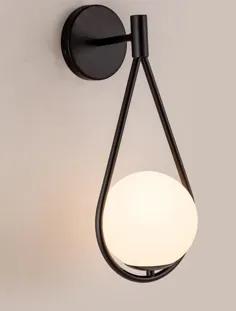 Globe Wall Light Sconce Lamp Fixure Art Decor معاصر مدرن روشنایی طلا مشکی حمام تختخواب سفری طلای نوردیک