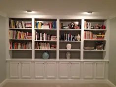قفسه کتاب هیولا که از سه طریق ساخته شده است