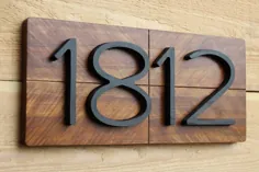 آدرس خانه میانه قرن ، علامت شماره آدرس خانه