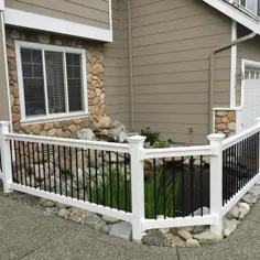 Weatherables Bellaire 3 ft. H x 4 ft. W White Vinyl Railing Kit-WWR-THDBA36-S4 - The Home Depot