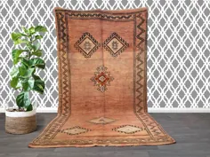 فرش های قدیمی مراکش 5X10 دست ساز Beni Ourain Style |  اتسی