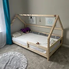 طرح ملافه تخت خواب مونته سوری قاب کامل تختخواب کودک DIY کودک نو پا |  اتسی