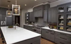 32 روش شیک برای کار با کابینت آشپزخانه خاکستری