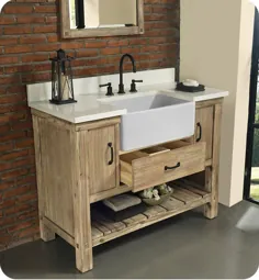 Fairmont Designs 1507-FV48 Napa 48 "حمام تک نفره ایستاده آزاد با یک کشو در شن و ماسه Sonoma