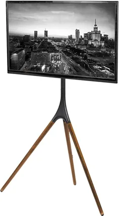 صفحه نمایش ال ای دی 45 ، 65 اینچی VIVO هنری ، پایه نمایشگر تلویزیون استودیو ، پایه تلویزیون قابل تنظیم با مفصل گردنده و پایه سه پایه STAND-TV65A