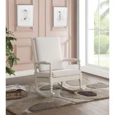 پارچه کرم و صندلی گهواره ای Acme Tristin & White