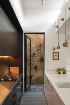ایده های مدرن طراحی آشپزخانه ، آشپزخانه های گالی حداکثر رساندن فضاهای کوچک