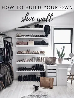 دیوار کفش DIY