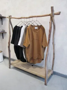 Rustikales Holz Kleiderständer - Kleidung günstig einkaufen آنلاین ، محلی Bekleidungsgeschäfte - ایده های چوبی
