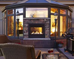 Twilight Modern Fireplace توسط Heat & Glo® برنده جایزه بهترین نمایش IBS در گروه زندگی در فضای باز