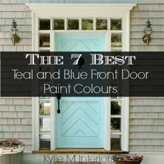 7 بهترین رنگ درب جلویی آبی و سرمه ای: بنیامین و شروین - داخلی کایلی M
