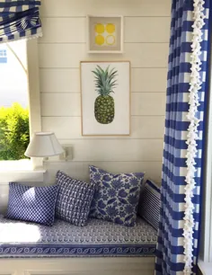 خانه ایده ساحلی تزئین شده به رنگ آبی و سفید Sikes