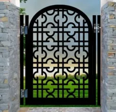دروازه فلزی طراح معاصر فروش فولاد باغ ورودی آهن فرفورژه 4 فوت