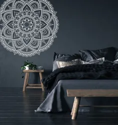 تابلوچسب وینیل دیوار تزئینی Mandala Boho Bohemian Bedroom Decor Sacred Geometry Wall Art Sphere Decor M