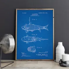 Fishing قابل چاپ ماهیگیری Lure Fishing Lure Poster Fishing |  اتسی