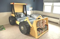 طرح های تختخواب کامیون ساختمانی (قالب pdf) - اندازه دوقلو - دکوراسیون اتاق خواب کودک DIY (اندازه کامل در صورت درخواست موجود است)