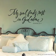 کتاب مقدس دیوار عکس برگردان روح من در خدا تنها اتاق خواب پیدا می کند |  اتسی