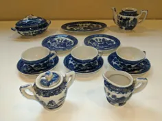 سرویس چای بچه گانه Vintage Blue Blue Ware