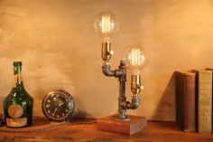 Tischlampe-Desk Lampe-Edison Steampunk Lampe-Rustic |  اتسی