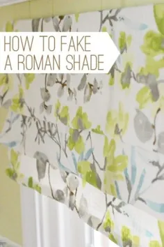 درمان آسان پنجره: نحوه ساخت سایه رومی جعلی |  عشق خانه جوان