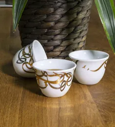 فنجان قهوه عربی خوشنویسی (ست 6 تایی)