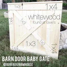 DIY Barn Door Baby Gate »ourfauxfarmhouse.com