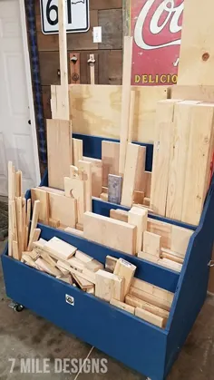 سبد خرید چوب برای فضاهای کوچک - طرح های 7 مایل