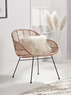 صندلی گاه به گاه چوبی جدید Flat Rattan