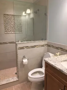 نوسازی حمام کوچک بدون وان