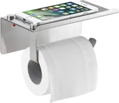 نگهدارنده کاغذ توالت Bosszi با قفسه تلفن دیواری ، لوازم جانبی حمام فولاد ضد زنگ SUS304 قفسه ذخیره سازی توزیع کننده رول توکار ، برس