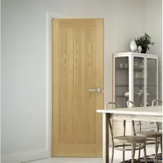 Ely Veneer Fire Door Preafished Deanta Door Size Door: 2040mm H x 726mm W x 45mm D، Finish Door: Unfinished Oak