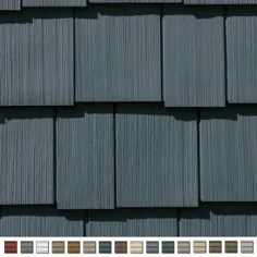 Cedar Impressions Double 7in.  سنگ فرش معلق Staggered Perfection Shingle Siding (1/2 مربع)