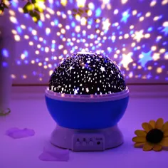 DecBest عاشقانه چرخش چرخش چرخش نور چراغ پروژکتور Cosmos Sky Star Moon چراغ USB دکوراسیون منزل