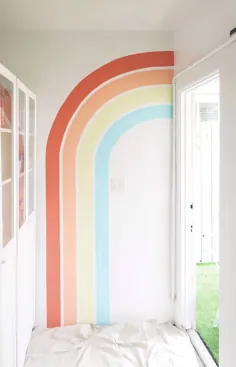 نقاشی دیواری رنگین کمان - هنرهای زیبا Stefanie Bales