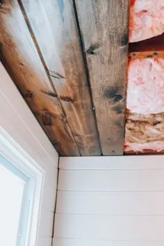 سقف تخته چوب DIY - زندگی در مسیر سایه