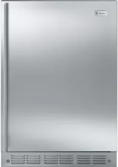 یخچال مونوگرام ZIBS240HSS یخچال 24 اینچ با قدرت 4.25 مس  ظرفیت فوت ، قفسه های شیشه ضد زنگ ، قفسه نوشیدنی کشویی ، Icemaker و ADA سازگار: فولاد ضد زنگ