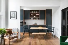 یک آپارتمان طراح در لندن در یک خانه شهری در گرجستان