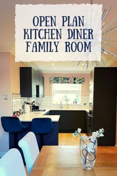 چگونه یک اتاق خانوادگی غذاخوری آشپزخانه با طرح باز ایجاد کردیم