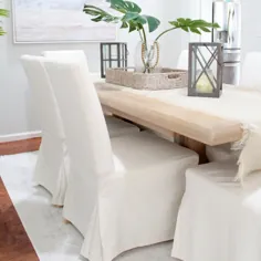 چرا من صندلی های ناهار خوری سفید پوشیده خود را دوست دارم - خانه ای پر از تابستان - خانه و سبک زندگی ساحلی
