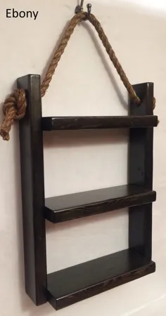 قفسه آویز طناب قفسه نگهداری قفسه نردبان چوبی |  اتسی