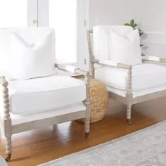 صندلی بازوی گاه به گاه چوبی بلوط سفید کلاسیک شارلیز