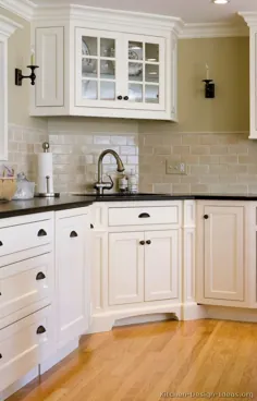 عکس آشپزخانه - سنتی - کابینت آشپزخانه دو رنگ (آشپزخانه شماره 22)
