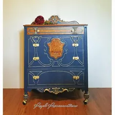 SOLD1920 Tail Boy Dresser Upcycled Hollywood Regence |  اتسی