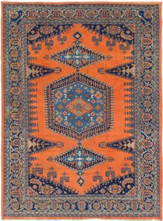 نارنجی 8 '5 11 11' 4 Viss Persian فرش
