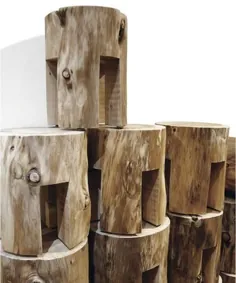 چهارپایه چوبی ، Woody for Riva 1920 |  Matteo Thun & Partners