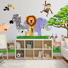 Wandtattoo Fürs Kinderzimmer، عزیزم.  برچسب Aufklebr Tiere ، Safari - SDB1 |  eBay