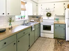 نحوه رنگ آمیزی کابینت های آشپزخانه - نقاشی شده توسط کایلا پین